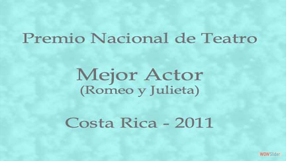 Premio Nacional de Teatro - 2011
